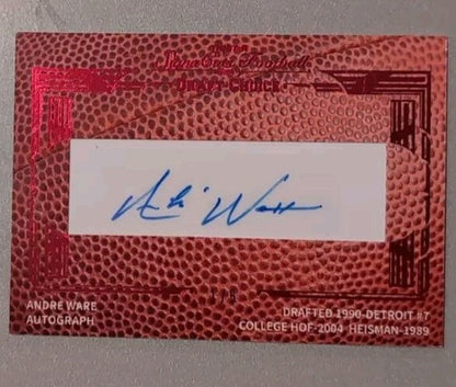 Andre WARE Billy SIMS 2014 TriStar SignaCuts Draft Choice DUAL AUTO SP 1/5 Lions