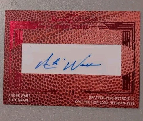 Andre WARE Billy SIMS 2014 TriStar SignaCuts Draft Choice DUAL AUTO SP 1/5 Lions
