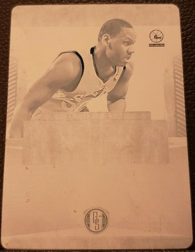 LAVOY ALLEN 2012-13 Panini Gold Standard PRINTING PLATE #1/1 76ers Sixers Pacers