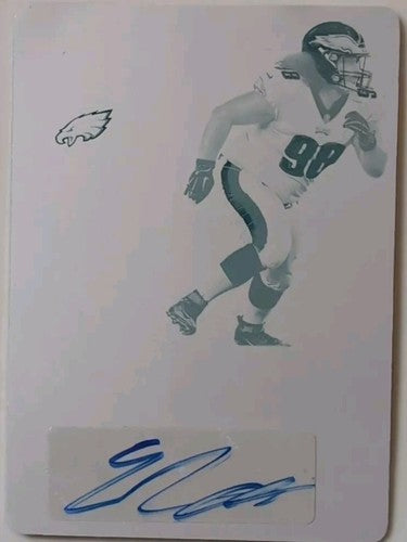 ELIJAH QUALLS 2017 Panini Contenders RC Ticket AUTO PRINTING PLATE SP 1/1 Eagles