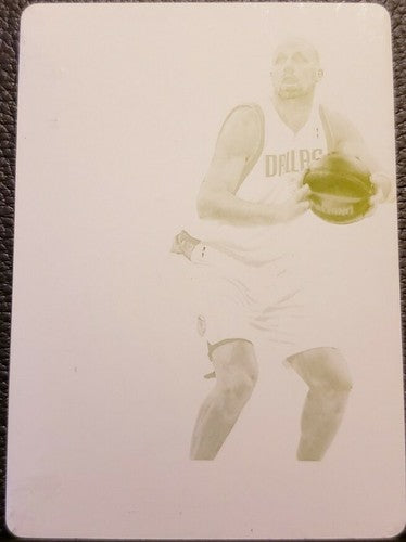 CHRIS KAMAN 2012-13 Panini National Treasures Material PRINTING PLATE #1/1 Mavs
