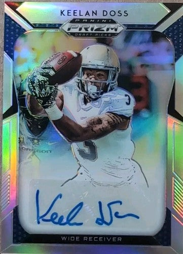 KEELAN DOSS 2019 Panini Prizm Draft Picks RC AUTO Silver SP Raiders Chargers 191