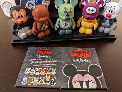 2010 3" Have A Laugh Vinylmation SET 12 Conducter Pete Chaser Cards Disney World
