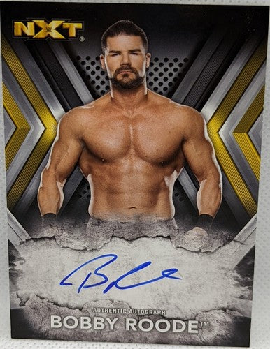 ð¥ BOBBY ROODE 2017 Topps WWE NXT Rookie RC AUTO Raw SmackDown Robert Rick Rude