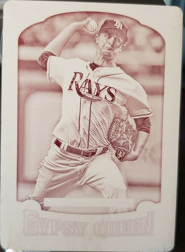 JAKE ODORIZZI 2014 Topps Gypsy Queen PRINTING PLATE #1/1 of 1 Rays Twins Royals