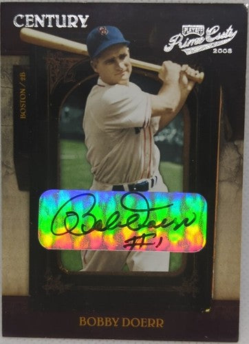 BOBBY DOERR 2008 Playoff Prime Cuts Century Legend AUTO SP #14/15 Boston Red Sox