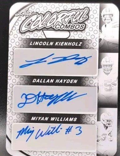Dallan HAYDEN Miyan WILLIAMS KEINHOLZ 2024 Leaf Vivid AUTO PRINTING PLATE SP 1/1