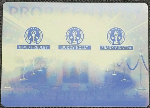 Elvis PRESLEY Frank SINATRA Buddy HOLLY 2019 Leaf Pop Century PRINTING PLATE 1/1