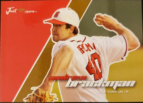 ANDREW BRACKMAN 2008 Just Minors Gold Edition Glossy Rookie SP #1/1 of 1 Yankees