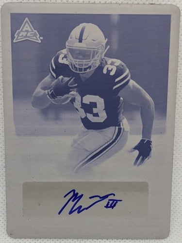 MASTER TEAGUE III 2021 Leaf Memories RC 1990 AUTO PRINTING PLATE #1/1 Bears OSU