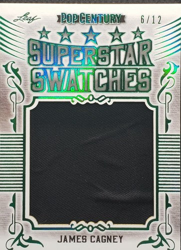 JAMES CAGNEY 2021 Leaf Metal Pop Century JUMBO RELIC PATCH Green SP #/12 Ragtime