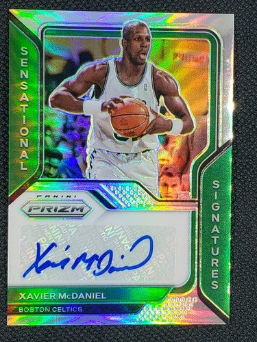 XAVIER McDANIEL 2020-21 Panini Prizm Sensational Signatures SILVER AUTO Celtics