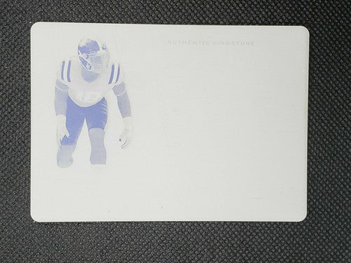 K'LAVON CHAISSON 2020 Leaf Trinity Rookie RC PRINTING PLATE SP #1/1 LSU Jaguars
