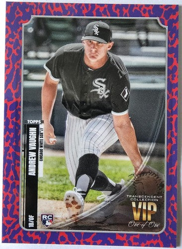 ANDREW VAUGHN 2021 Topps Transcendent VIP PARTY RC Purple #1/1 White Sox One of