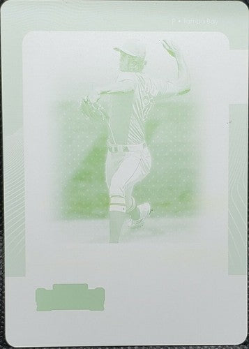 TYLER GLASNOW 2021 Panini Contenders PRINTING PLATE SP 1/1 Tampa Bay Rays One of