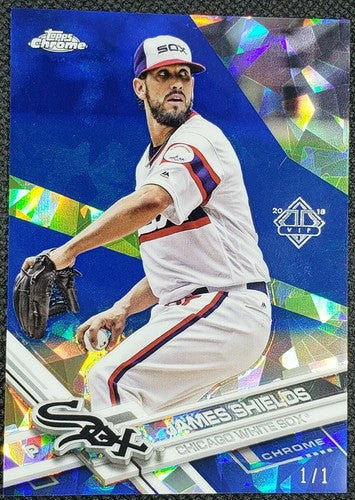 JAMES SHIELDS 2017 Topps Chrome Sapphire SP #1/1 2018 Transcendent VIP White Sox