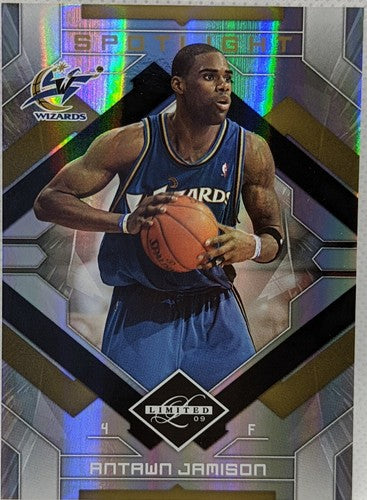 ð ANTAWN JAMISON 2009-10 Panini Limited Spotlight GOLD SP #/10 Wizards Warriors