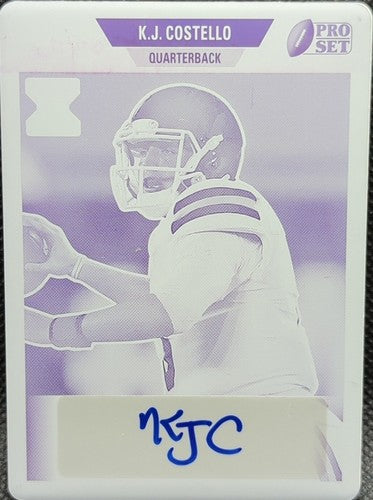 K. J. COSTELLO 2021 Leaf Pro Set Metal RC AUTO PRINTING PLATE SP 1/1 Chargers KJ