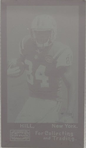 STEPHEN HILL 2013 Topps Archives Mayo's Cut Plug MINI PRINTING PLATE SP 1/1 Jets