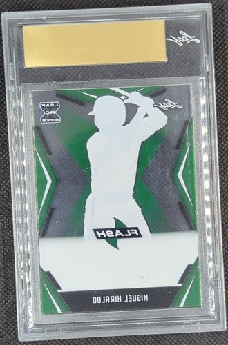 MIGUEL HIRALDO 2020 Leaf Flash RC PRE-PRODUCTION PROOF SP #1/1 Blue Jays One of