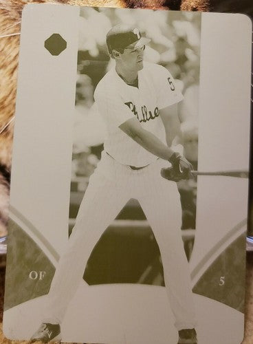 PAT BURRELL 2006 Upper Deck Ultimate Collection PRINTING PLATE SP #1/1 Phillies