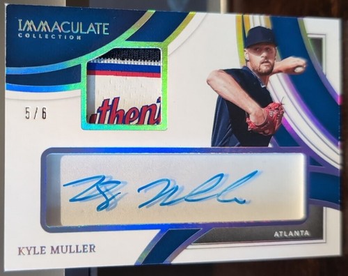 KYLE MULLER 2022 Panini Immaculate DUAL AUTO Jersey LAUNDRY TAG LOGO PATCH /6 As