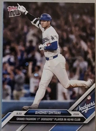 SHOHEI OHTANI 2024 Topps Now MLB 8.23 Dodgers 40/40 Club #584 Japan World Series