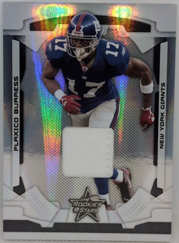 PLAXICO BURRESS 2008 Leaf Rookies & Stars Jersey PATCH SP #05/10 Giants Steelers