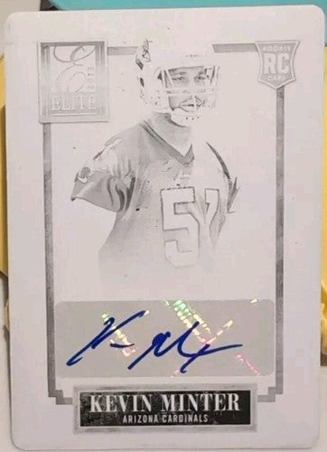 KEVIN MINTER 2013 Panini Elite RC DUAL AUTO PRINTING PLATE SP #1/1 of Cardinals