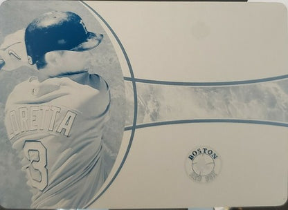 MARK LORETTA 2006 Upper Deck MLB Ultimate Cyan PRINTING PLATE #1/1 of 1 Red Sox