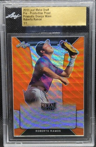 ROBERTO RAMOS 2018 Leaf Metal Draft RC PRE-PRODUCTION PROOF #1/1 Rockies One of
