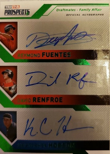 David RENFROE Reymond FUENTES HOBSON 2009 Prospects Triple Rookie AUTO Autograph