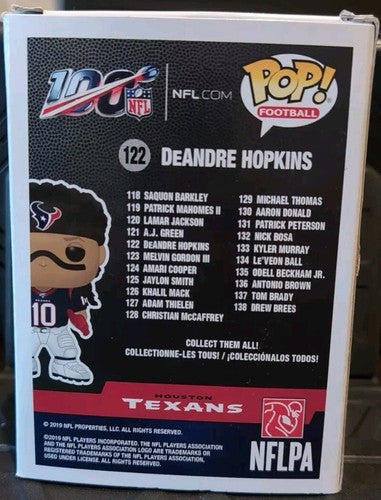 DEANDRE HOPKINS NFL 100 Funko POP! #122 Football Houston Texans Titans Cardinals