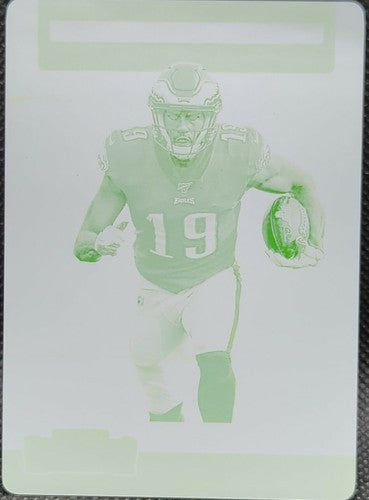 J. J. ARCEGA-WHITESIDE 2019 Panini Contenders PRINTING PLATE SP 1/1 Eagles JJ of