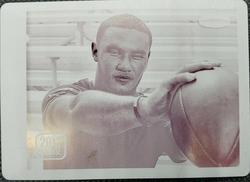 ERIC PAGE 2012 Sage HIT RC PRINTING PLATE SP #1/1 Broncos Buccaneers Bucs One of