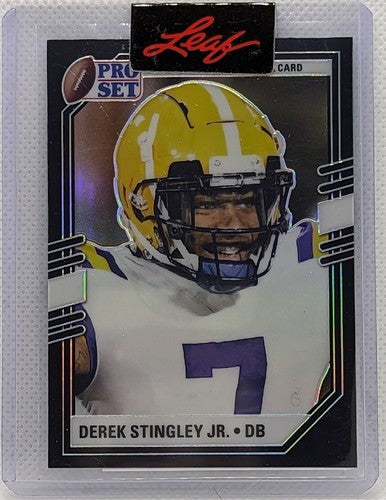 DEREK STINGLEY JR. 2022 Leaf Pro Set Pre-Production PROOF SP #1/1 Texans LSU of