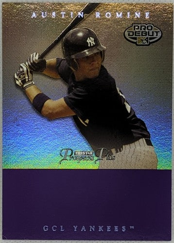 AUSTIN ROMINE 2007 TRISTAR Prospects Plus Pro Debut REFRACTOR RC SP #1/1 Yankees
