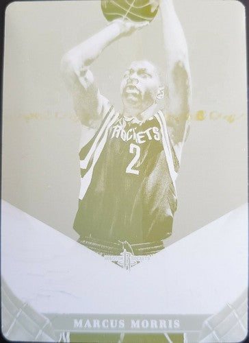 MARCUS MORRIS 2012-13 Panini Preferred PRINTING PLATE #1/1 of 1 Clippers Rockets