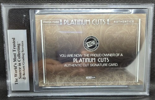 JOHNNY DESMOND 2013 Press Pass Platinum Cuts JUMBO CUT AUTO BGS #1/1 of *READ*