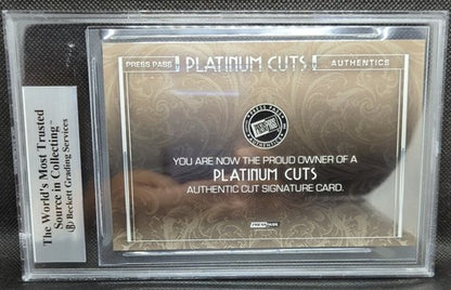 JOHNNY DESMOND 2013 Press Pass Platinum Cuts JUMBO CUT AUTO BGS #1/1 of *READ*