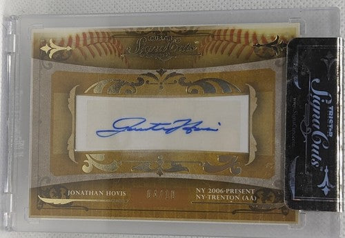 JONATHAN HOVIS 2010 Tristar SignaCuts Bronx Edition RC Cut AUTO #4/10 NY Yankees