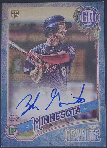 ZACK GRANITE 2018 Topps Gypsy Queen RC AUTO Blue Indigo SP #/150 Minnesota Twins