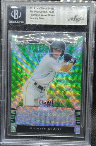 SAMMY SIANI 2019 Leaf Metal RC Black PRE-PRODUCTION PROOF SP #1/1 Pirates One of
