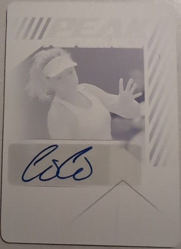 COCO VANDEWEGHE 2017 Leaf Signature Series Tennis AUTO PRINTING PLATE SP 1/1 WTA