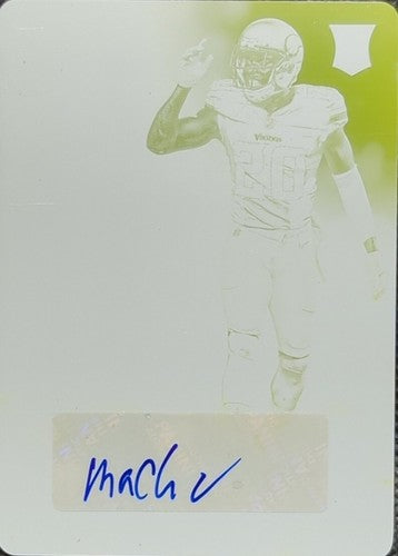 MACKENSIE ALEXANDER 2016 Panini Contenders RC AUTO PRINTING PLATE SP 1/1 Vikings