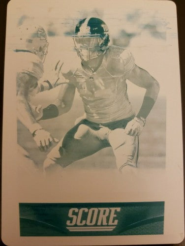 RUEBEN RANDLE 2014 Panini Score Cyan PRINTING PLATE SP #1/1 of 1 NY Giants Ruben