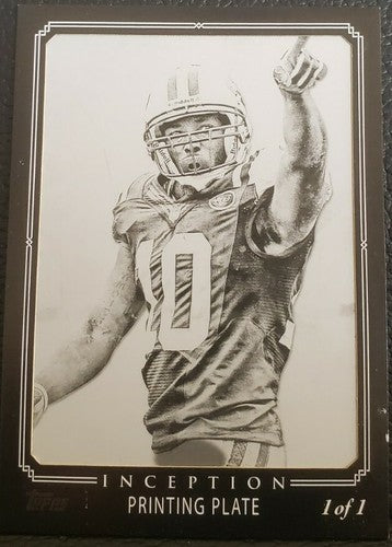 SANTONIO HOLMES 2013 Topps Inception PRINTING PLATE #1/1 New York Jets Steelers