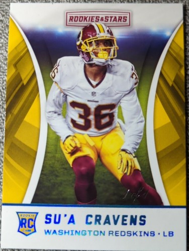 SU'A CRAVENS 2016 Panini Rookies & Stars RC PLATINUM SP #1/1 Washington One of