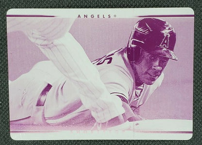 MAICER IZTURIS 2007 Upper Deck MLB UD Series One of PRINTING PLATE SP 1/1 Angels