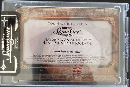 ANDREW BRACKMAN 2011 TriStar Signa Cut Bronx Edition AUTO Autograph GOLD #08/10